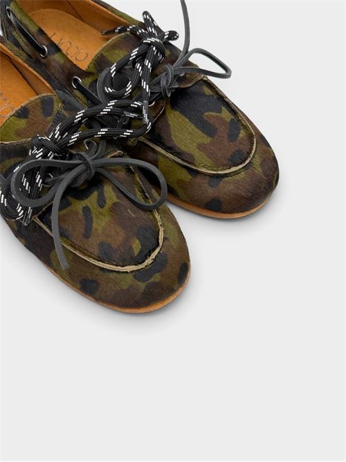 Mocassino vela camouflage nero IL LACCIO | 5120CAVALLINOCAMOUFLAGE/NERO